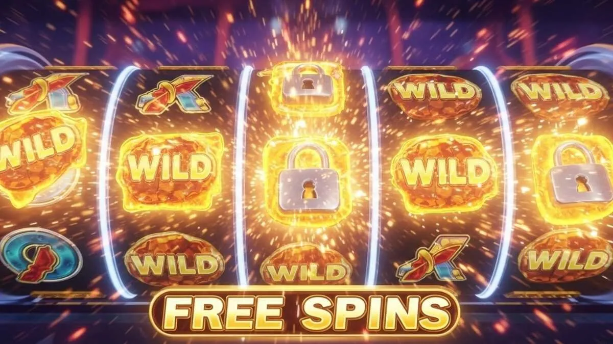 Kích hoạt tính năng Vòng Quay Miễn Phí, nơi các biểu tượng Wild dính lại trên cuộn, mở ra cơ hội cho những chiến thắng bùng nổ.